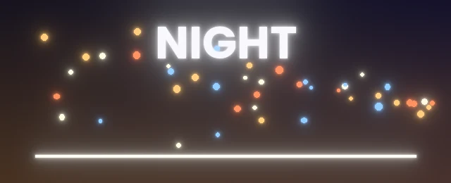 Night city footage with soft highlight bloom